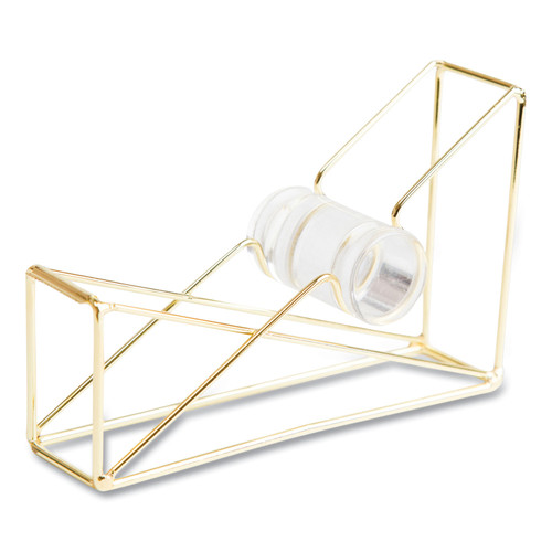 Vena Tape Dispenser, 1" Core, Metal, Gold [SKU: UBR3235U0624]
