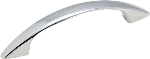 Amerock BP341626 Cabinet Pull, 4-1/16 in L Handle, 3/4 in H Handle, 3/4 in Projection, Zinc, Polished Chrome [SKU: ORG6242465]