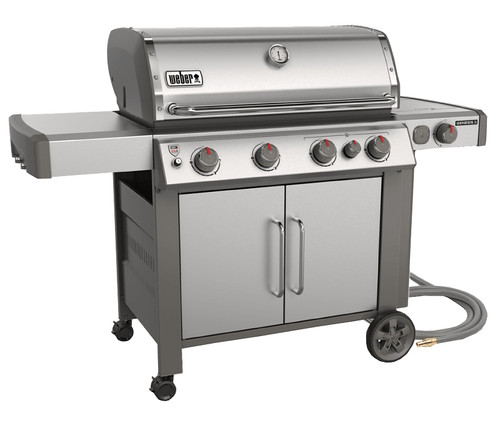 Weber Genesis II E-435 Series 67006001 Gas Grill, 48,000 Btu/hr BTU, Natural, 4 -Burner, Side Shelf Included: Yes [SKU: ORG9508896]