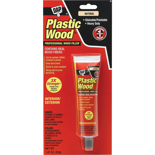 DAP Plastic Wood 21510 Wood Filler, Paste, Strong Solvent, Natural, 1.87 oz [SKU: ORG7800782]