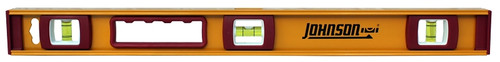 Johnson 1233-2400 I-Beam Level, 24 in L, 3-Vial, Non-Magnetic, Aluminum [SKU: ORG8506230]