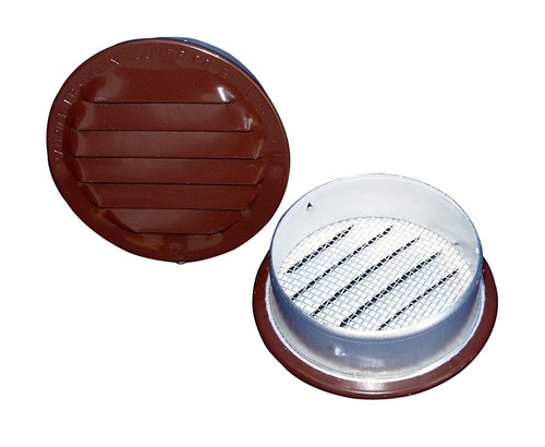 Maurice Franklin RLB-100 Series 1 RLB-100 Louver, 1.219 in L, 1.219 in W, Round, Aluminum, Brown [SKU: ORG4538930]