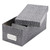 Reinforced Board Card File, Lift-Off Cover, Holds 1,200 3 x 5 Cards, 5.13 x 11 x 3.63, Black/White [SKU: OXF40588]