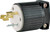 Eaton Wiring Devices L520P Electrical Plug, 2 -Pole, 20 A, 125 V, NEMA: NEMA L5-20, Black/White [SKU: ORG6088884]