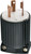 Eaton Wiring Devices L530P Twist Lock Plug, 2 -Pole, 30 A, 125 V, NEMA: NEMA L5-30, Black/White [SKU: ORG6912182]
