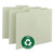 Recycled Blank Top Tab File Guides, 1/3-Cut Top Tab, Blank, 8.5 x 11, Green, 100/Box [SKU: SMD50334]