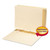 Self-Adhesive Folder Dividers for Top/End Tab Folders, Prepunched for Fasteners, 1 Fastener, Letter Size, Manila, 100/Box [SKU: SMD68021]