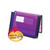 Poly Wallets, 2.25" Expansion, 1 Section, Elastic Cord Closure, Letter Size, Translucent Purple [SKU: SMD71952]