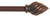 Kenney KN44103 Curtain Rod, 1/2 in Dia, 48 to 86 in L, Plastic, Weathered Brown [SKU: ORG7194574]