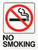 SIGN NO SMOKING 5X7IN PLASTIC [SKU: ORG6718704]