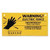 Zareba WS3 Electric Fencing Warning Sign, Black Legend, Yellow Background, Polypropylene, 8 in L, 4 in W [SKU: ORG0173393]