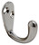 National Hardware SPB1425 N830-144 Robe Hook, 1-Hook, Zinc, Satin Chrome [SKU: ORG7173784]