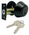 ProSource Deadbolt, Double Cylinder, Matte Black [SKU: ORG7420821]