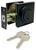 ProSource Deadbolt, Single Cylinder, GD3, Matte Black [SKU: ORG7420896]