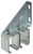 National Hardware N104-752 Double Splice Bracket, Steel, Galvanized, For: #5114 or #5116 Double Run Box Rail [SKU: ORG6494165]