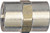 Tru-Flate 21-515 Air Line Coupling, 1/4 in, FNPT, Brass [SKU: ORG6547566]