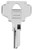 HY-KO 11010IN27 Key Blank, Brass, Nickel, For: Independent IN27 Locks [SKU: ORG0818328]