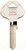 HY-KO 11010M70 Key Blank, Brass, Nickel, For: Master Locks and Padlocks [SKU: ORG1526219]