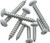 National Hardware S822-085 Mounting Screw, Steel, White [SKU: ORG2049872]