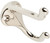 Schlage Ives 571A14 Coat and Hat Hook, 9 lb, 2-Hook, Aluminum, Nickel [SKU: ORG7226103]
