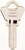 HY-KO 11010WE1 Key Blank, Brass, Nickel, For: Welch Cabinet, House Locks and Padlocks [SKU: ORG7272768]
