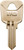 HY-KO 11010SS5 Key Blank, Stainless Steel, For: Sentry Safe Cabinet, House Locks and Padlocks [SKU: ORG4781662]