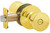 Dexter J Series J40 BYR 605 Privacy Knob, Brass, 2-3/8, 2-3/4 in Backset, 1-3/8 to 1-3/4 in Thick Door [SKU: ORG4280871]