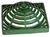 NDS 1280 Atrium Grate, 11-3/4 in L, 11-3/4 in W, Square, 3/8 in Grate Opening, HDPE, Green [SKU: ORG3075819]