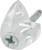 OOK 53203 Mirror Clip Set, 20 lb, Plastic, Clear, Wall Mounting [SKU: ORG6466262]
