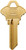 HY-KO 21200SC1BR Key Blank, Brass, For: Schlage Cabinet, House Locks and Padlocks [SKU: ORG0998278]