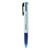 4-Color Multi-Color Ballpoint Pen, Retractable, Medium 1 mm, Black/Blue/Green/Red Ink, White/Translucent Blue Barrel, 3/Pack [SKU: UNV44444]