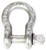 BARON 193LR-3/16 Anchor Shackle, 3/16 in Trade, 0.3 ton Working Load, Steel, Hot-Dipped Galvanized [SKU: ORG3103918]