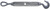 BARON 16-1/2X9 Turnbuckle, 1500 lb Working Load, 1/2 in Thread, Hook, Eye, 9 in L Take-Up, Galvanized Steel [SKU: ORG6343560]