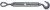 BARON 16-5/8X6 Turnbuckle, 2250 lb Working Load, 5/8 in Thread, Hook, Eye, 6 in L Take-Up, Galvanized Steel [SKU: ORG6343628]