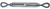 BARON 15-3/4X9 Turnbuckle, 5200 lb Working Load, 3/4 in Thread, Eye, Eye, 9 in L Take-Up, Galvanized Steel [SKU: ORG6345466]