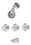 Boston Harbor GU-F3010506CP Tub/Shower, Fixed Mount Showerhead, 1.75 gpm Showerhead, 1 Spray Settings, 3-Handle [SKU: ORG1678481]