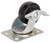ProSource JC-H10 Swivel Caster, 2-1/2 in Dia Wheel, 1.1 in W Wheel, Rubber Wheel, Black, 130 lb, Steel Housing Material [SKU: ORG9260688]