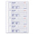 Money Receipt Book, Hardcover, Three-Part Carbonless, 7 x 2.75, 4 Forms/Sheet, 200 Forms Total [SKU: RED8L818]