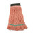 Super Loop Wet Mop Head, Cotton/Synthetic Fiber, 5" Headband, Medium Size, Orange, 12/Carton [SKU: BWK502OR]
