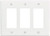 WALL PLATE 3 GANG DECR MID WHT [SKU: ORG8475261]