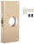 ProSource HSH-048SBP-PS Door Reinforcer, 2-3/8 in Backset, 1-3/8 in Thick Door, Steel, Brass, 9 in H, 4 in W [SKU: ORG5286190]