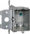 Steel City MB120ADJ Outlet Box, 1 -Gang, 5 -Knockout, Galvanized Steel, Silver, Box Mounting [SKU: ORG1278209]