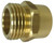 Landscapers Select PMB-468-3L Hose to Pipe Connector, 3/4 x 3/4, MHT x FIP, Brass, Brass, For: Garden Hose [SKU: ORG4994869]