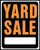 HY-KO Hy-Glo Series SP-111 Jumbo Identification Sign, YARD SALE, Fluorescent Orange Legend, Plastic [SKU: ORG0222760]