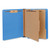 Deluxe Six-Section Pressboard End Tab Classification Folders, 2 Dividers, 6 Fasteners, Letter Size, Cobalt Blue, 10/Box [SKU: UNV10318]