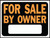 HY-KO Hy-Glo Series 3007 Identification Sign, For Sale By Owner, Fluorescent Orange Legend, Plastic [SKU: ORG0861146]