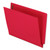 Colored Reinforced End Tab Fastener Folders, 0.75" Expansion, 2 Fasteners, Letter Size, Red Exterior, 50/Box [SKU: PFXH10U13R]