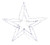 Hometown Holidays 60402 Star Ornament, 2D, LED, 50 in [SKU: ORG4802047]