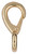 National Hardware N890-008 Boat Snap with Fixed Round Eye, 3/4 x 3-13/16 in, Zinc, Bronze [SKU: ORG2052272]