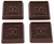 ProSource FE-S710-PS Caster Furniture Glide, Rubber, Brown, Brown, 2 X 2 x 15/32 in Dimensions [SKU: ORG3375276]